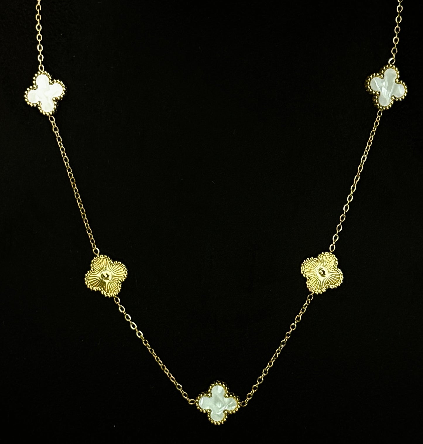 Luck Clover Station Necklace