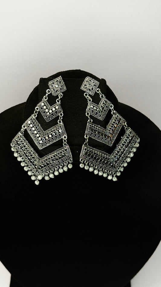 Tribal Chevron Cascade Earrings
