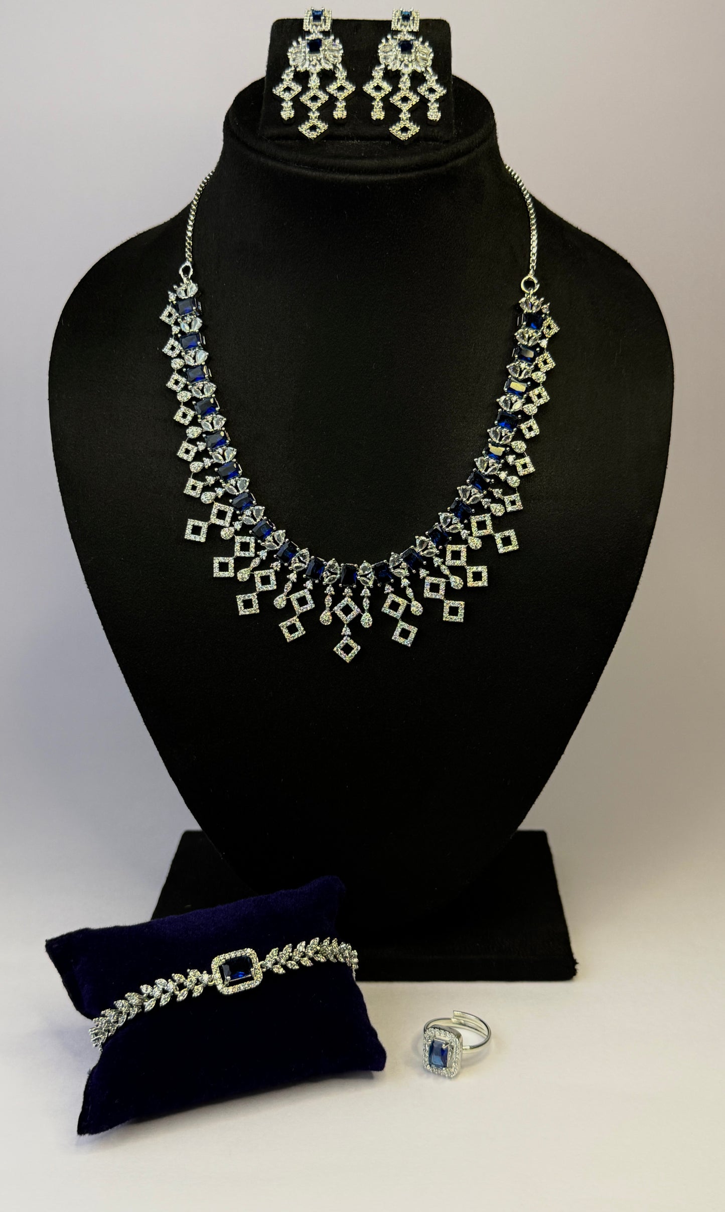 Sapphire Cascade Set