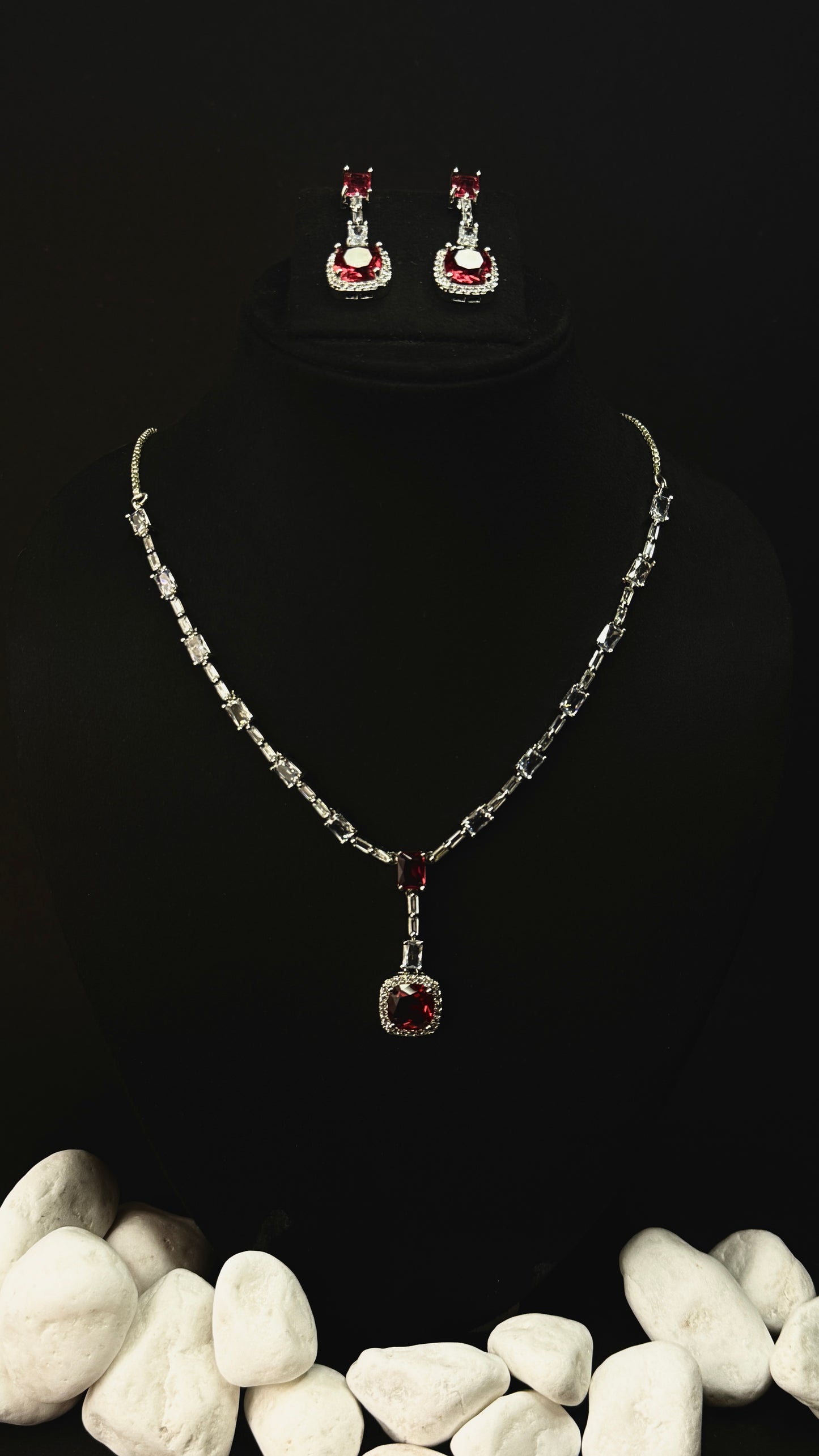 Ruby Royale Halo Set