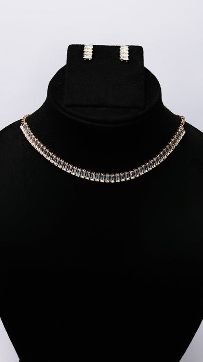 Gilded Bar Choker Set
