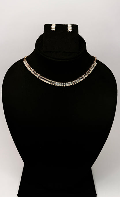 Gilded Bar Choker Set