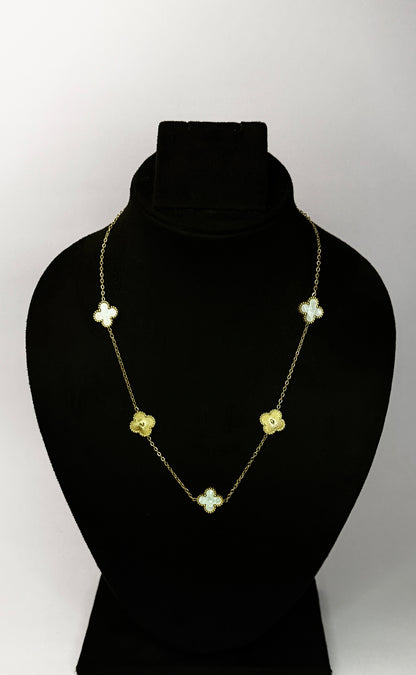 Luck Clover Station Necklace