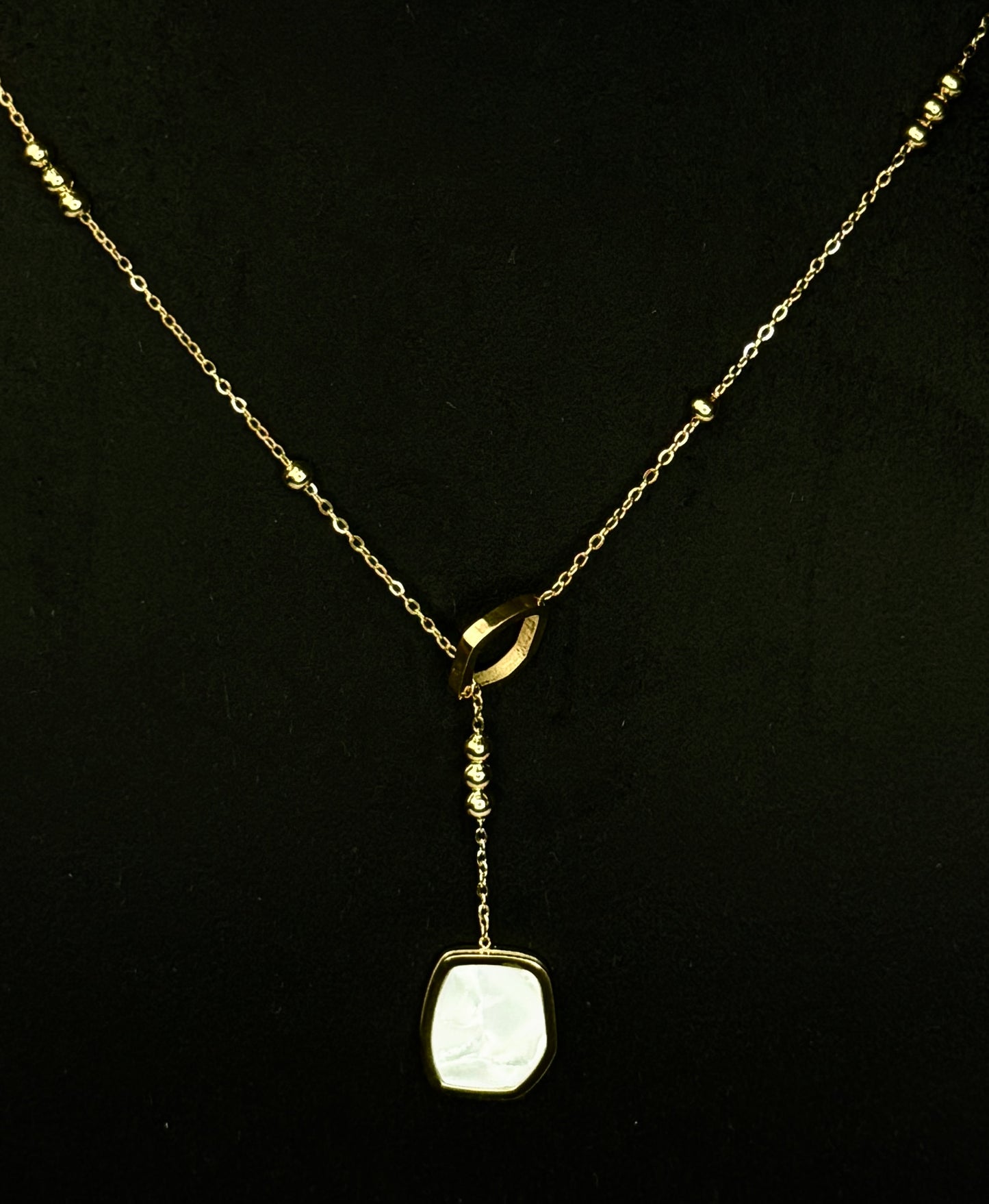 Modern Drop Lariat Necklace