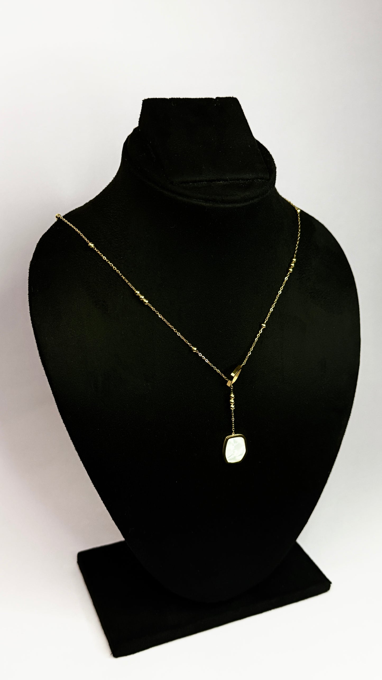 Modern Drop Lariat Necklace
