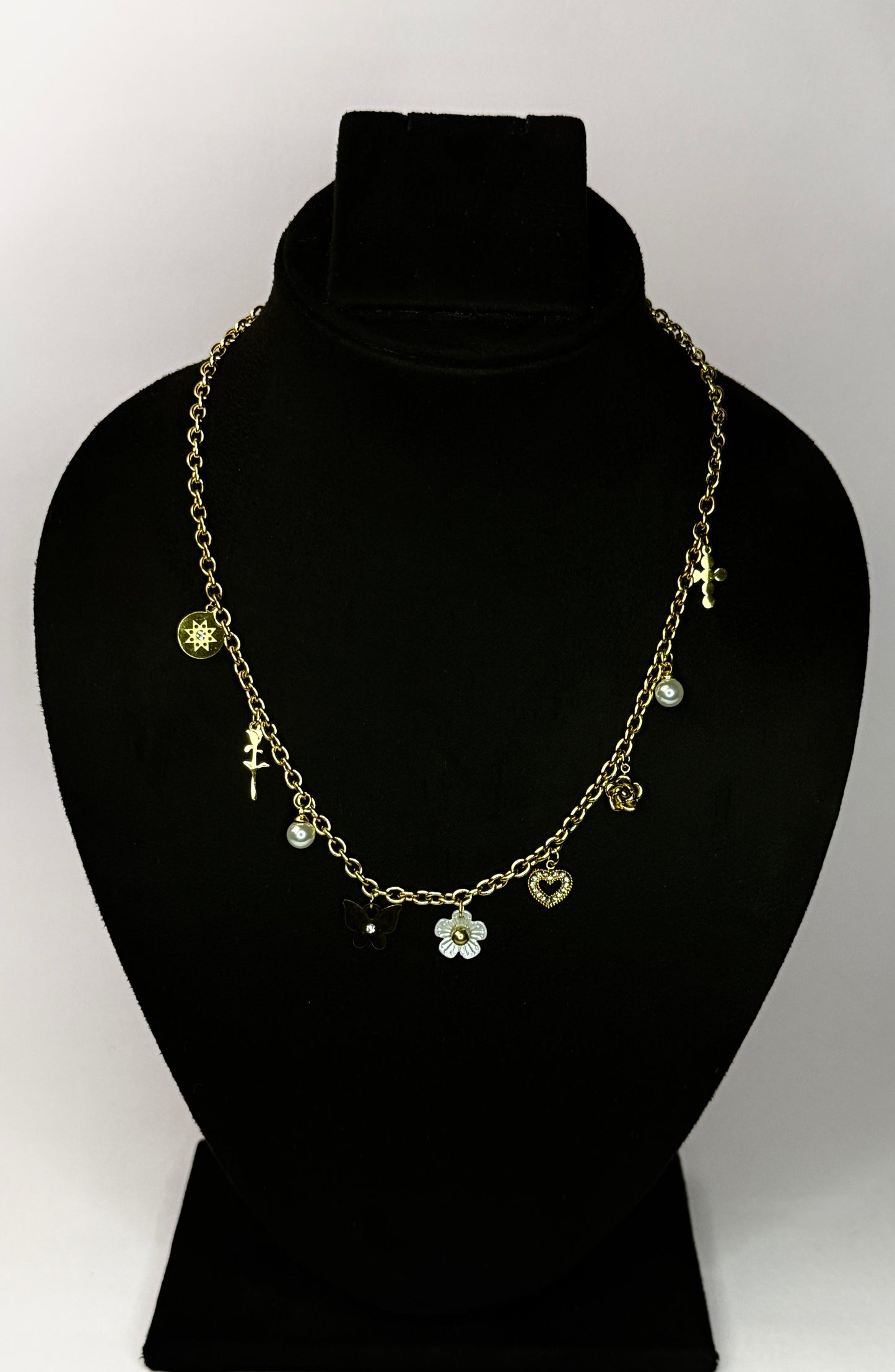Golden Charm Collector Necklace