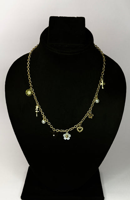 Golden Charm Collector Necklace