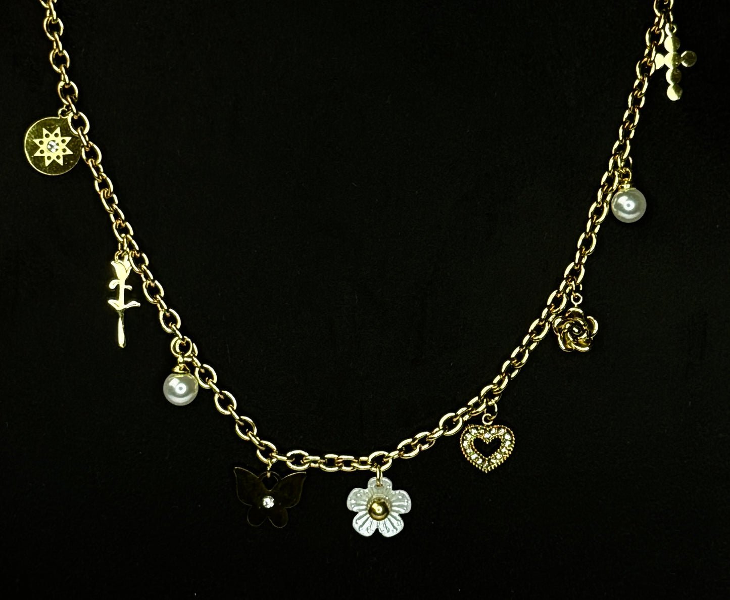 Golden Charm Collector Necklace