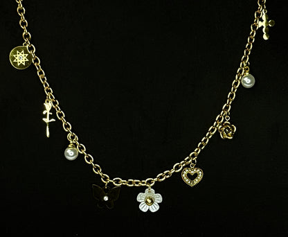 Golden Charm Collector Necklace