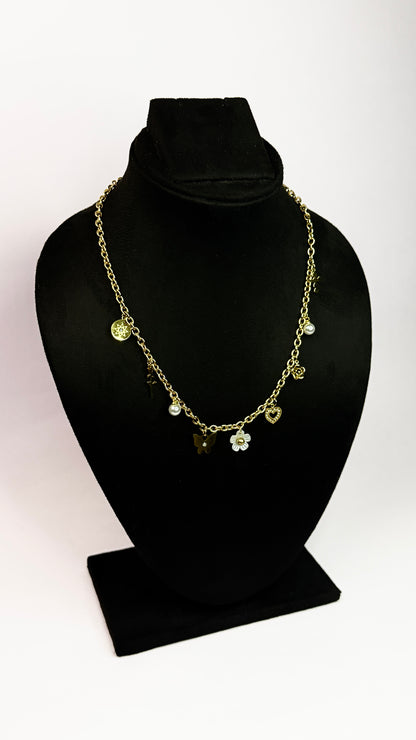 Golden Charm Collector Necklace