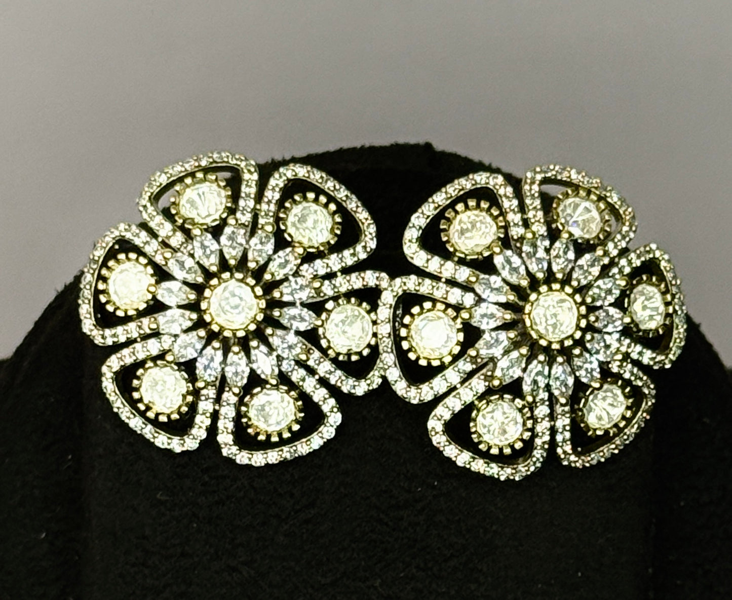 Vintage Floral Cluster Studs