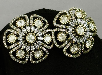 Vintage Floral Cluster Studs