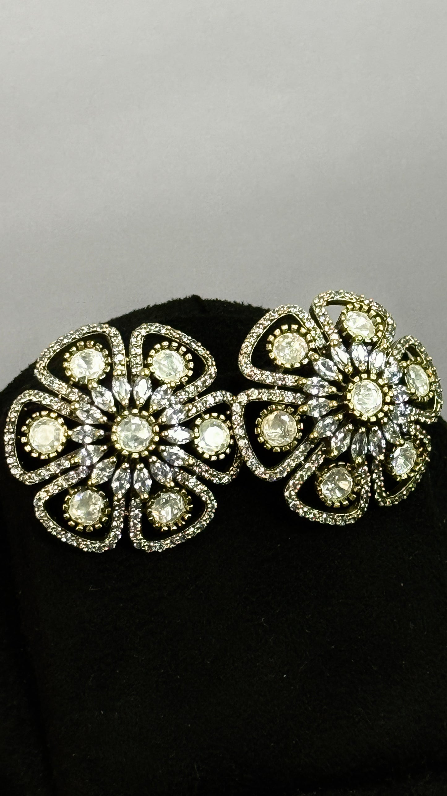 Vintage Floral Cluster Studs