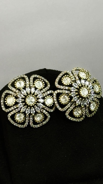 Vintage Floral Cluster Studs
