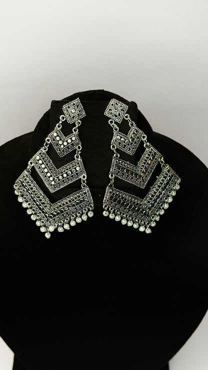 Tribal Chevron Cascade Earrings
