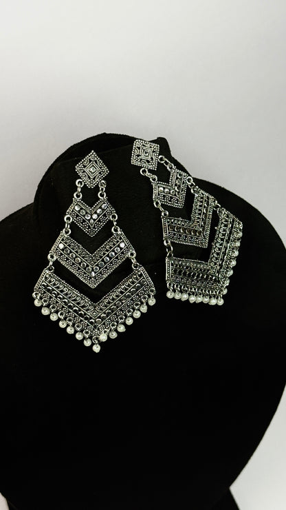 Tribal Chevron Cascade Earrings