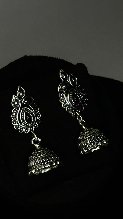 Kala-Patra Jhumka Drop Earrings