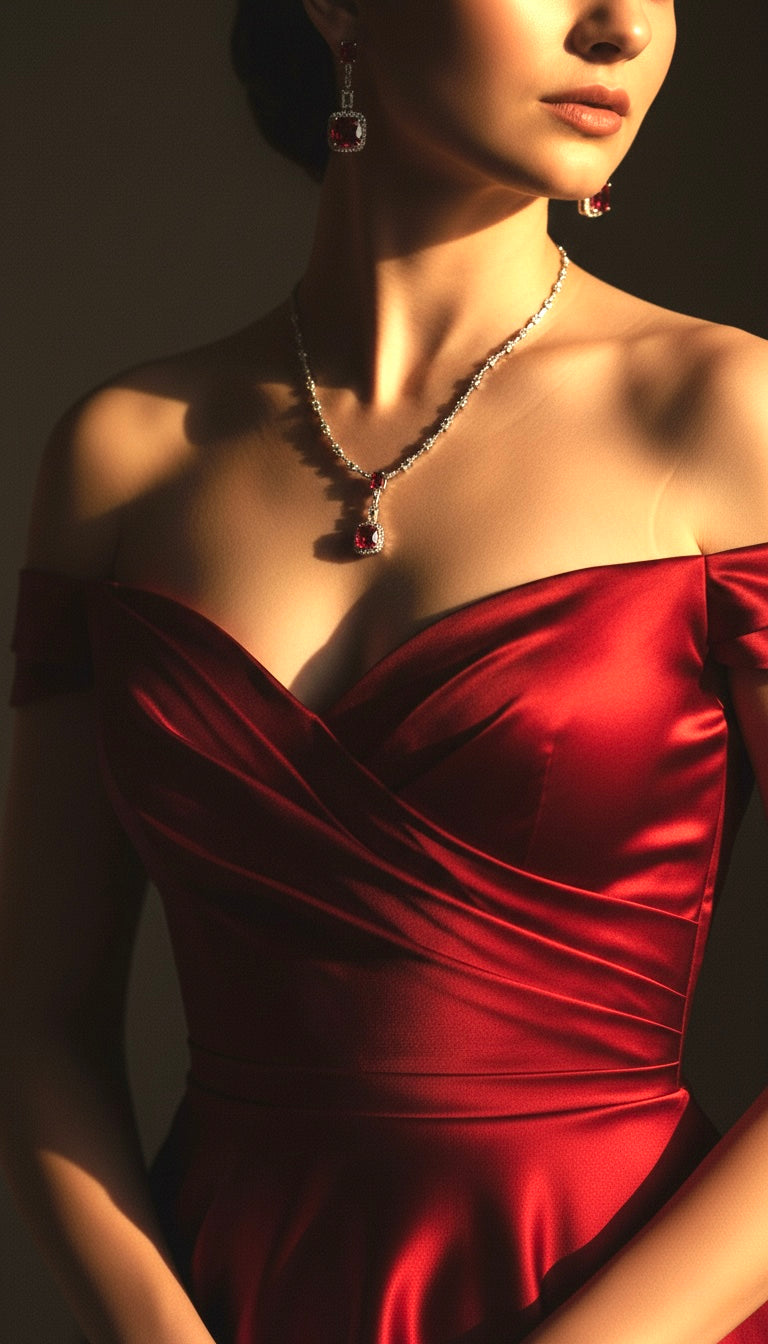 Ruby Royale Halo Set