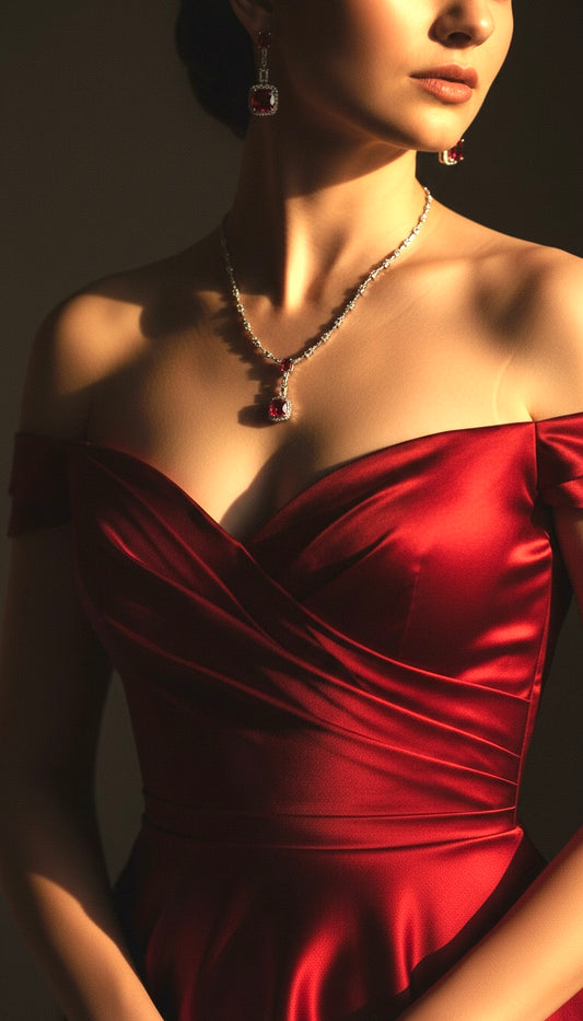 Ruby Royale Halo Set